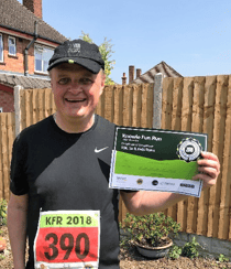 Stephen Humphrey Training for the Robin Hood Half Marathon