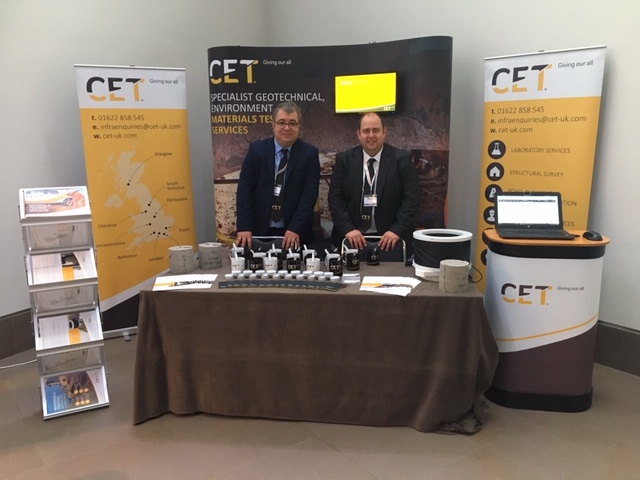 CET Infrastructure exhibit at NCE Tunnelling Festival 2018
